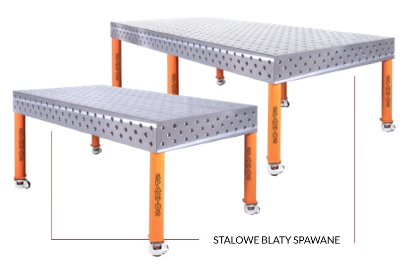 Stoły spawalnicze HERMES 3D marki SPARTUS wykonany jest ze stali
